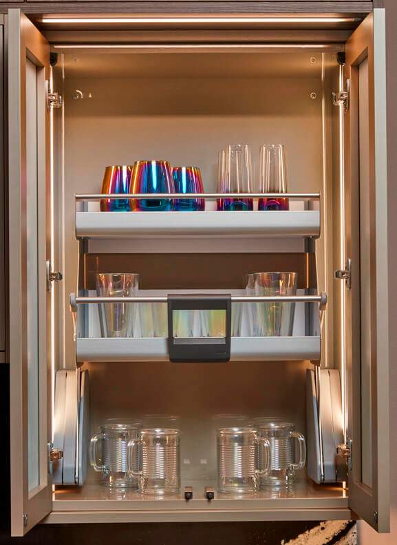 pull down shelf