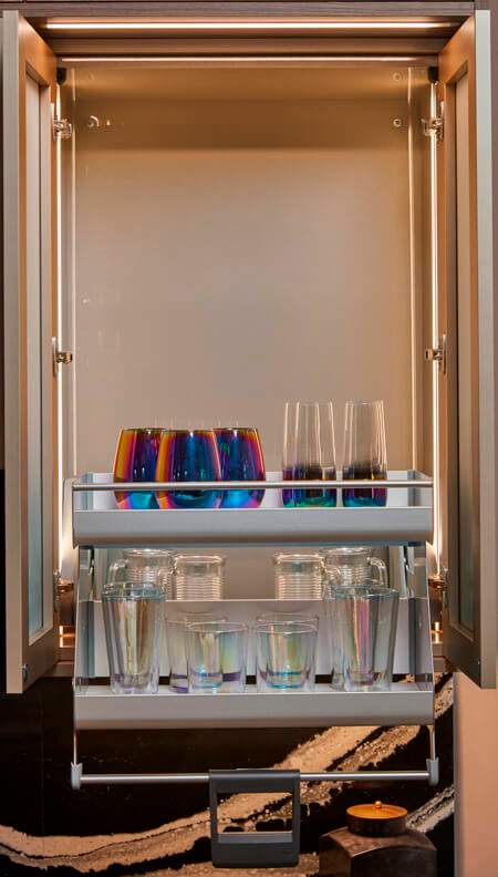 easy pull down shelf