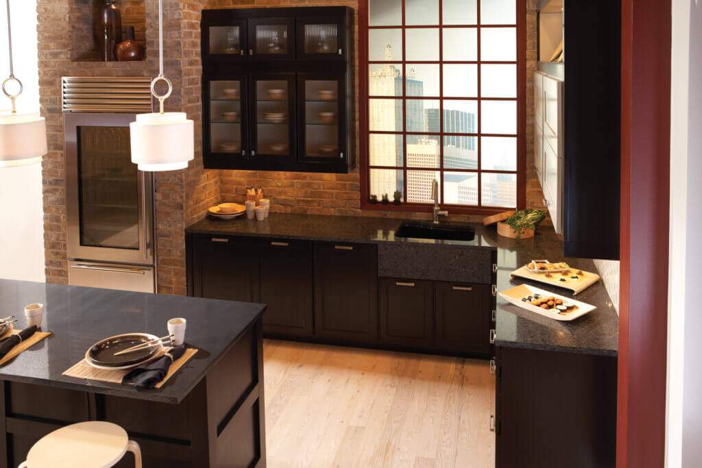 black kitchen cabinets from wellborn cabinet inc